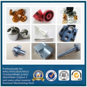 CNC Processamento de Componentes de Alumínio Anodizado usinagem de peças na China fábrica