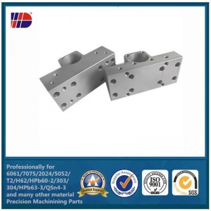 ISO9001 fábrica Central Machinery cnc fresadora torno peças de alumínio